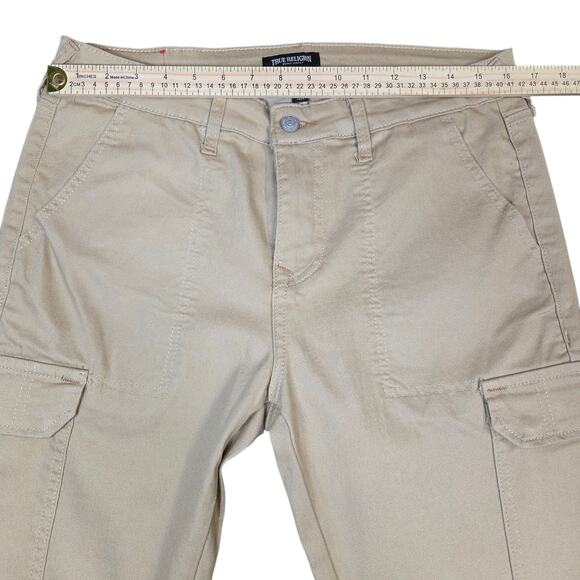 True Religion Khaki Cargo Pants‎ Men's Size 31x32 Brown Boot Cut NWOT New - Picture 14 of 15